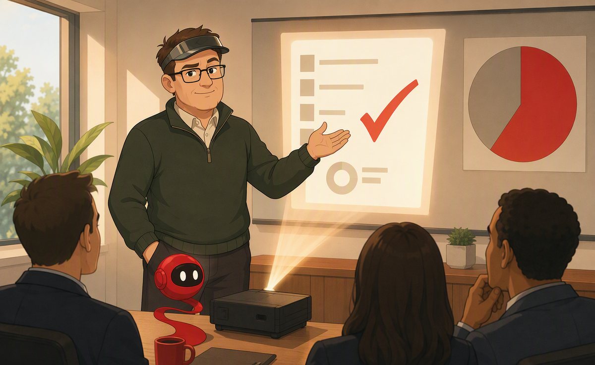 Comic panel P19 — Competence Earns Margin