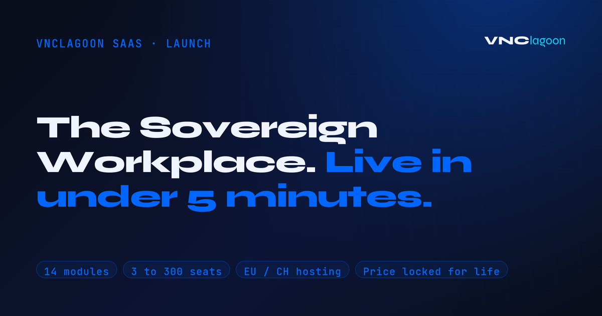 The Sovereign Workplace. Live in under 5 minutes.