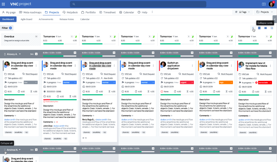 VNCproject Agile Board