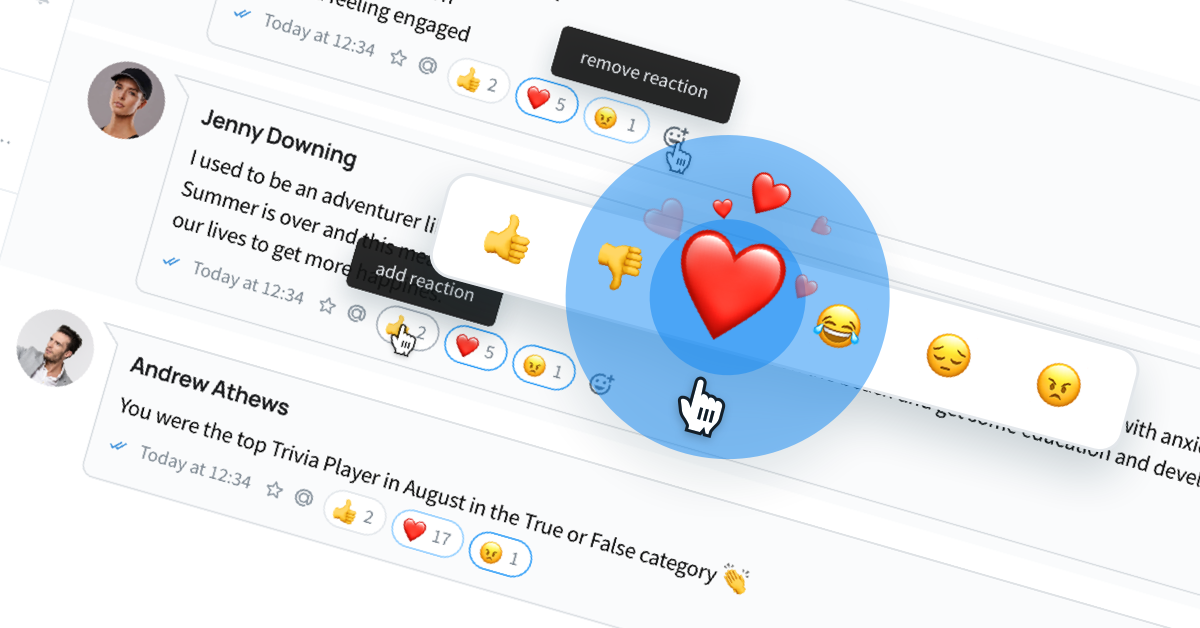 VNCtalk-4.0, Release, product image, emoji reaction on messages